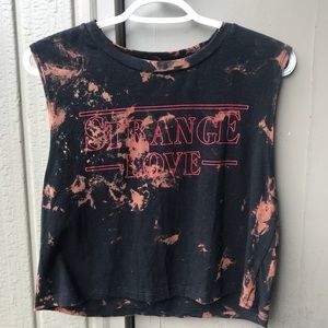 Strange love bleached tank